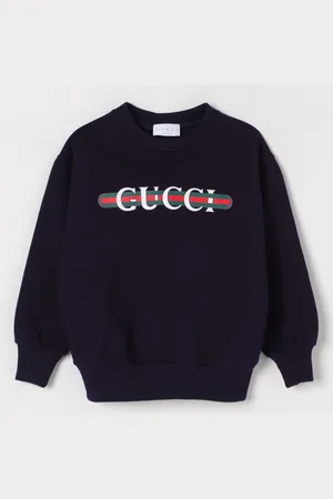Gucci Felpa a girocollo con stampa logo Web