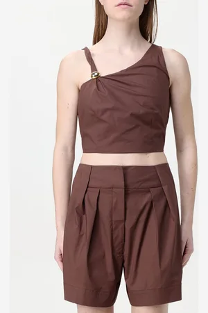 FEDERICA TOSI Top crop in cotone