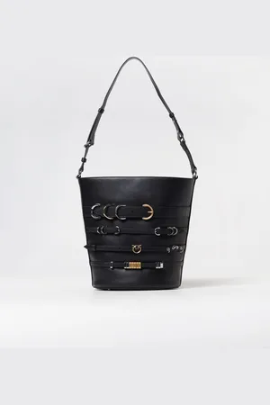 Pinko Borsa in pelle con anelli metallici