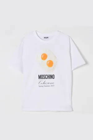 Moschino T-shirt in cotone con stampa Scrambled Egg