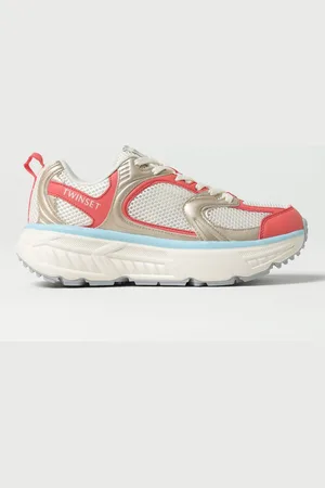 Twin-Set Sneakers Fessura in pelle sintetica e mesh