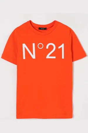 Nº21 T-shirt in cotone con stampa logo