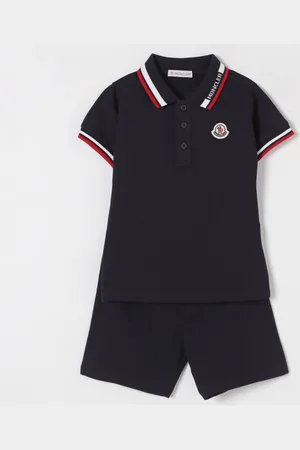 Moncler Coordinato in cotone con logo