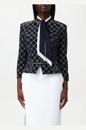 Elisabetta Franchi Blazer in crêpe stampato