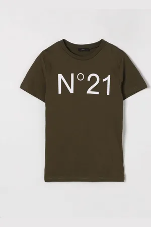 Nº21 T-shirt in cotone con stampa logo