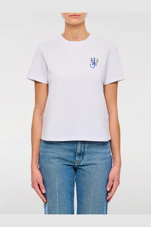 J.W.Anderson T-shirt basic in cotone con monogram