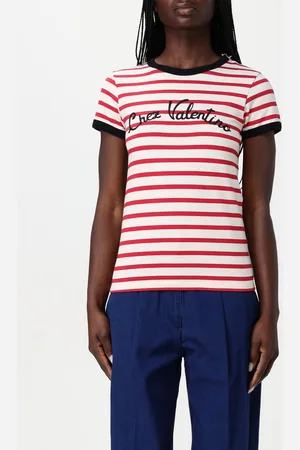 VALENTINO T-shirt in cotone a righe
