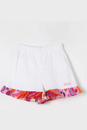 Puccini Pantaloncino con rouches stampato