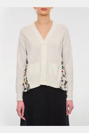 SACAI Cardigan a v in cotone