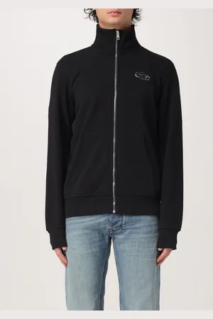 Diesel Felpa con zip Oval D in cotone