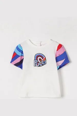 Puccini T-shirt in cotone con logo Arcobaleno