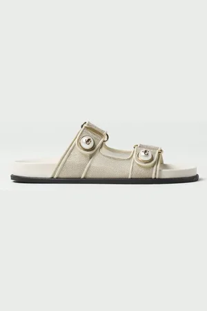 Jimmy Choo Sandalo Fayence in nylon a rete con perle cabochon
