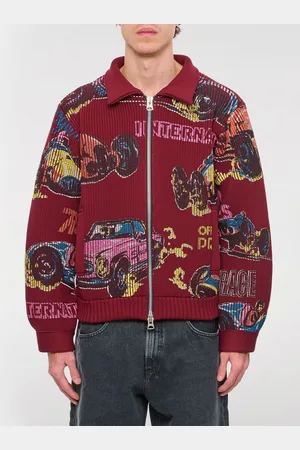 SACAI Cardigan in maglia di poliestere con grafica