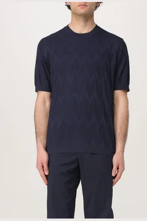 Missoni T-shirt in cotone e seta con motivo zig-zag