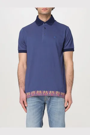 Etro Polo in cotone con dettaglio Paisley