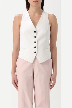 TAGLIATORE Gilet in cotone gessato