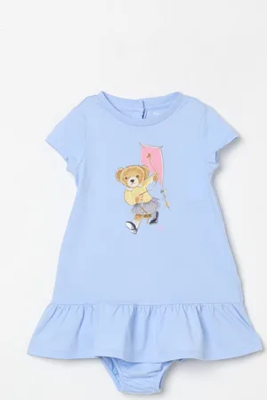 Ralph Lauren Abito in cotone Bear con culotte