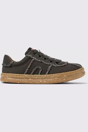Camper Sneakers Runner in canvas di cotone riciclato con profili sfrangiati