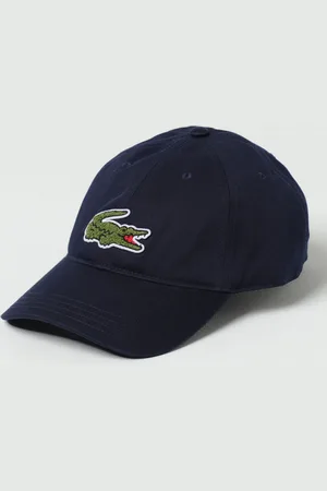 Lacoste Cappello in twill di cotone con logo ricamato