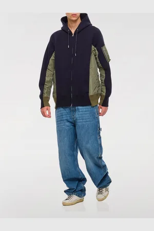 SACAI Felpa con cappuccio in misto cotone