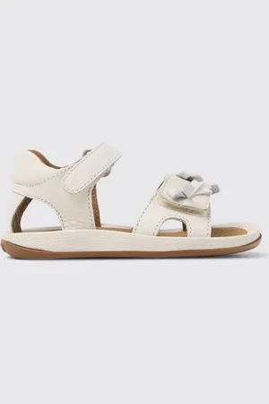 Camper Sandalo Twins in pelle con fiocchi applicati