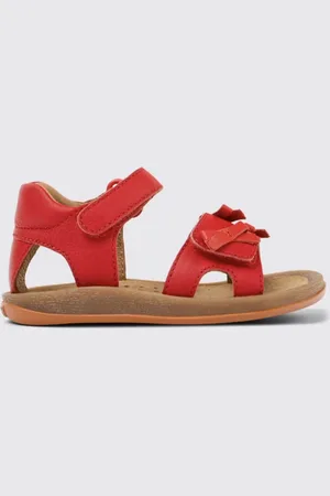 Camper Sandalo Twins in pelle con fiocchi applicati