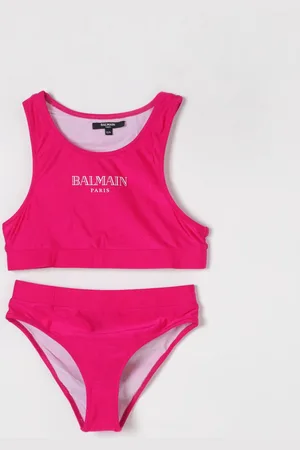 Balmain Costume da bagno bikini con logo