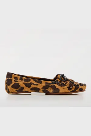 PARIS TEXAS Mocassino Indiana in camoscio stampa animalier
