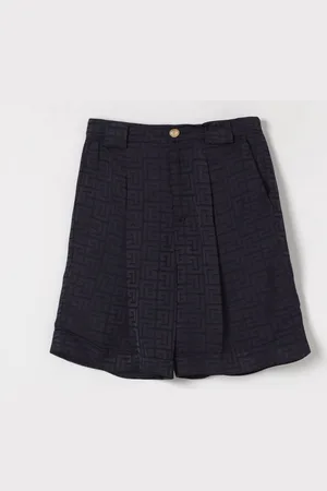 Balmain Pantaloncino in viscosa con monogram