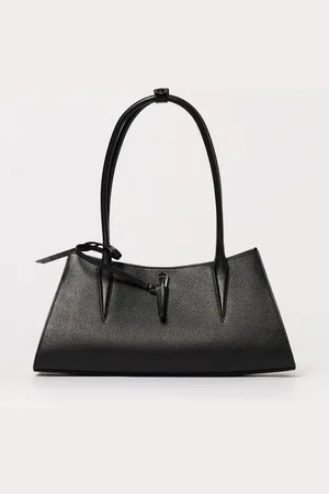 MUGLER Borsa Fang in pelle a grana