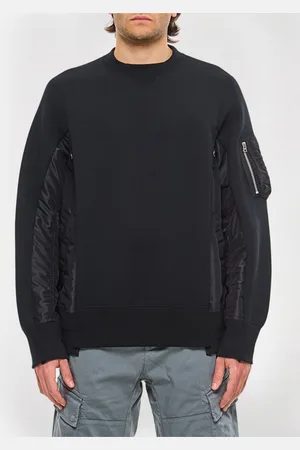 SACAI Felpa a girocollo in misto cotone