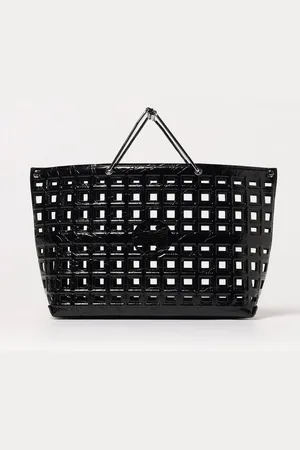 Tory Burch Borsa Ella in pelle traforata stampa cocco