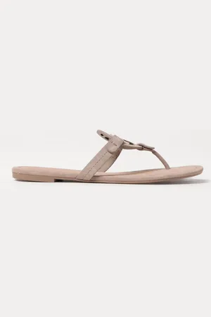 Tory Burch Sandalo Miller in camoscio