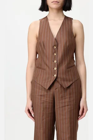 TAGLIATORE Gilet in cotone gessato