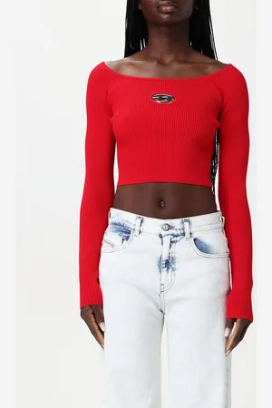 Diesel Top cropped in viscosa a coste