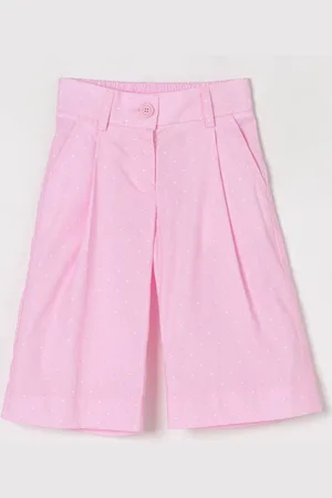 MONNALISA Pantalone cropped in popeline a pois