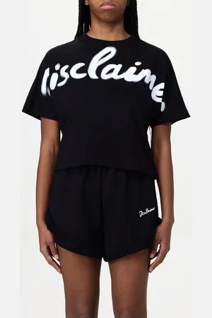 DISCLAIMER T-shirt in cotone con maxi logo