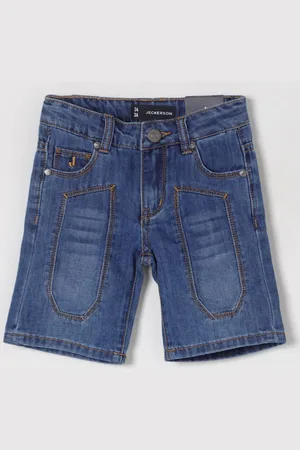 Jeckerson Bermuda di jeans con toppe