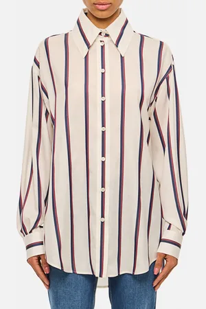 Alexander McQueen Camicia McQueen in seta a righe
