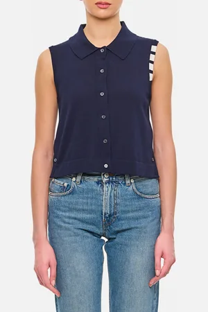 Thom Browne Gilet a polo in cotone