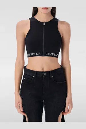 OFF-WHITE Top cropped in jersey
