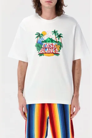 Casablanca T-shirt in cotone con stampa grafica