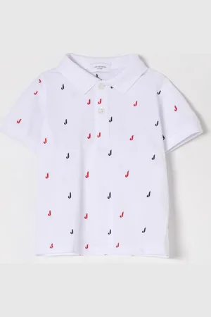 Jeckerson Polo in cotone con logo all-over