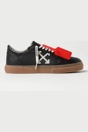 OFF-WHITE Sneakers New Low Vulcanized in pelle a grana