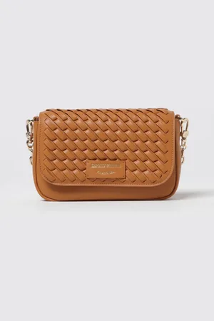 Emporio Armani Borsa a spalla in pelle intrecciata