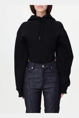 MUGLER Body a felpa con cappuccio in cotone
