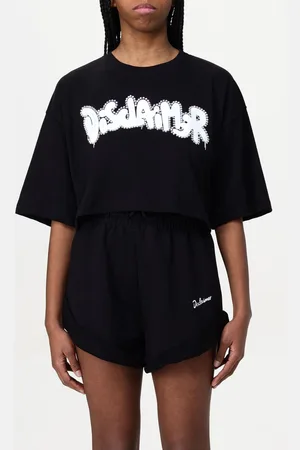 DISCLAIMER T-shirt in cotone con maxi logo