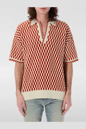 AMIRI Polo in misto lana a scacchi