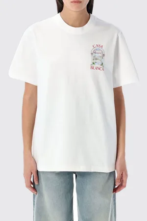 Casablanca T-shirt in cotone con stampa logo