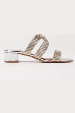 Aquazzura Mules in pelle laminata